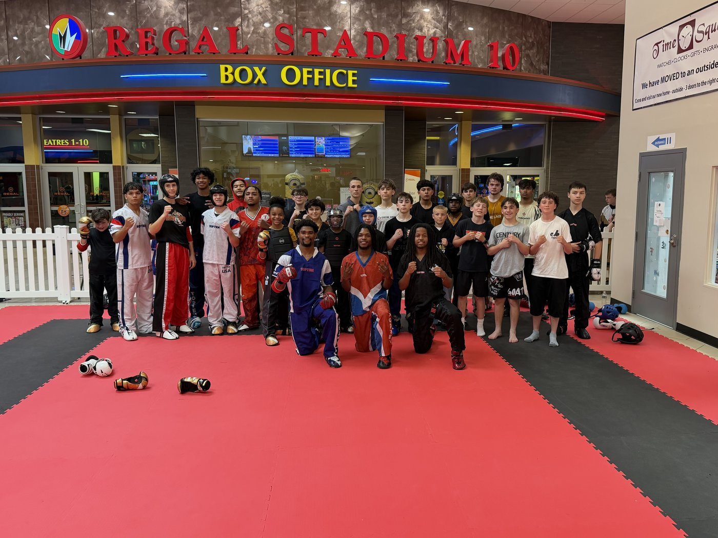 PFP Kickboxing Academy community members gathered together